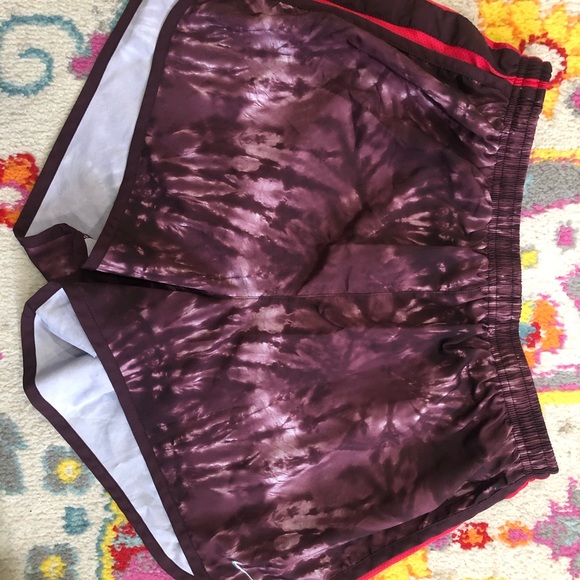 Maroon Tie-Dye Pattern DriFit shorts - Picture 1 of 3